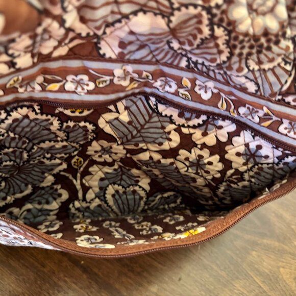 Vera Bradley Diaper Bag Blue and Brown Floral - Picture 7 of 7